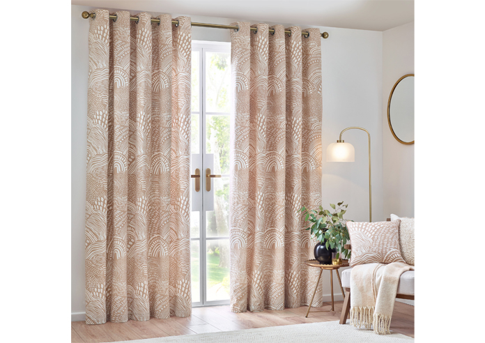 Nola Eyelet, Oat - Ready Made Curtains - Image 7